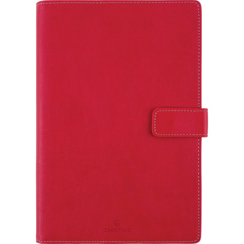 3664447186122-Agenda Milano - 1 semaine sur 2 pages - 17 x 24,5 cm - rouge - Oberthur-P_405186467_1-0