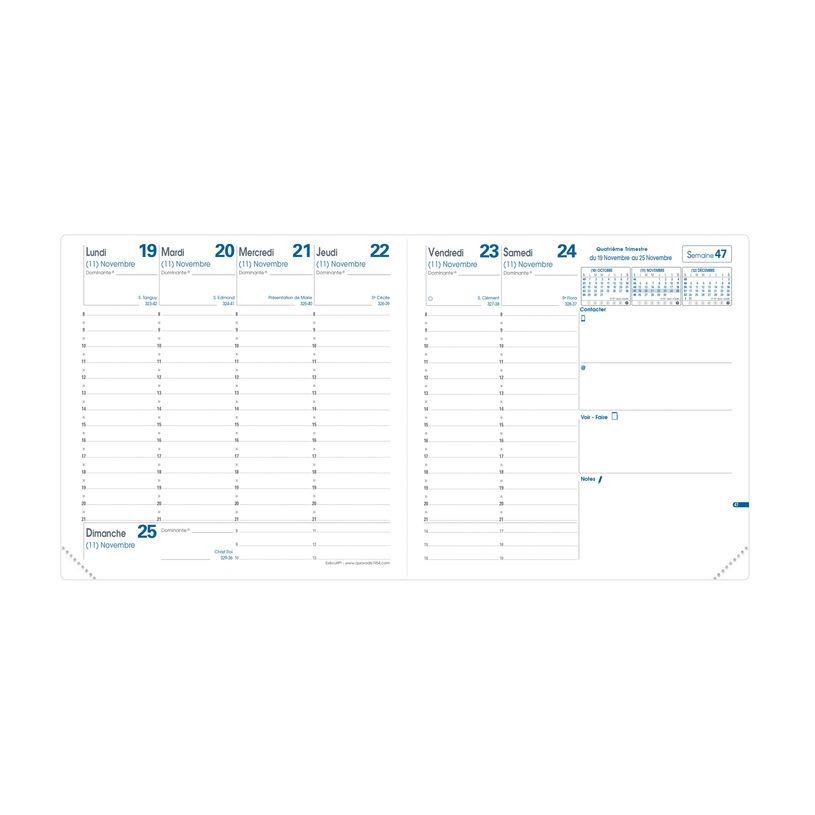 3371010516513-Quo Vadis Isis - Agenda JAJ Executif - 2025 - semainier - standard / M - 160 x 160 mm - portrait - papier blanc - embossed gold pattern - couver-P_405187232_4-1
