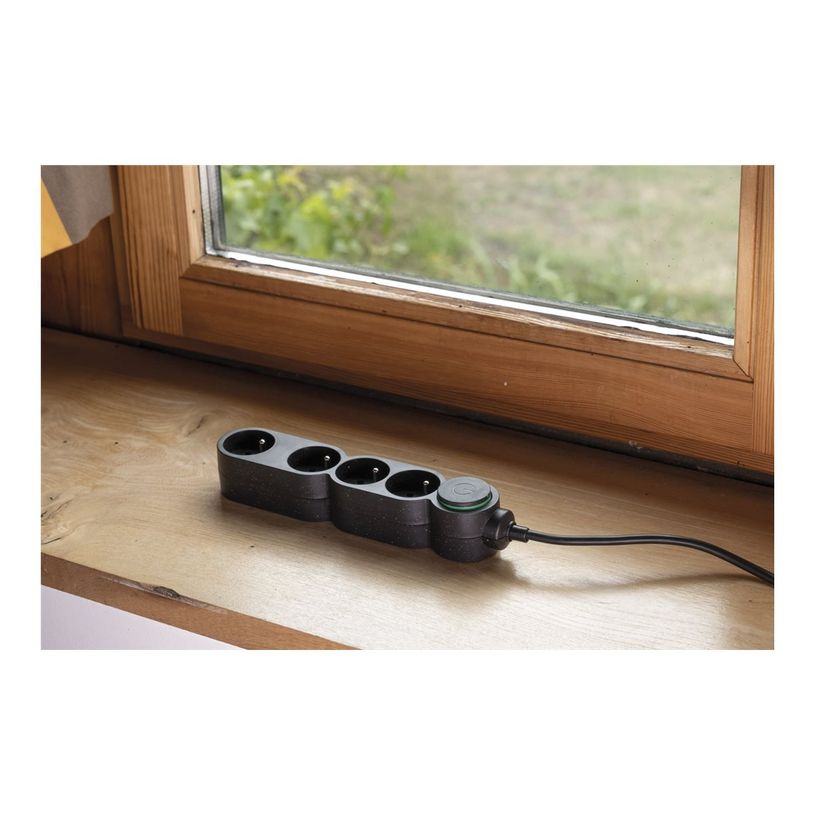 3545411896561-zenitech Home Green - Multiprises avec 4 prises 16A + interupteur -  3680 Watt - 1.5 m cor-P_405187527_1-2