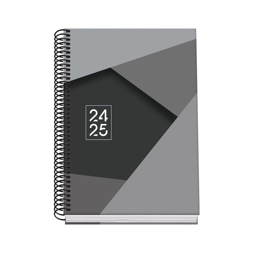 8421938517477-Dohe - Agenda 1 semaine sur 2 pages - 15x21 cm - noir-P_405188066_1-0