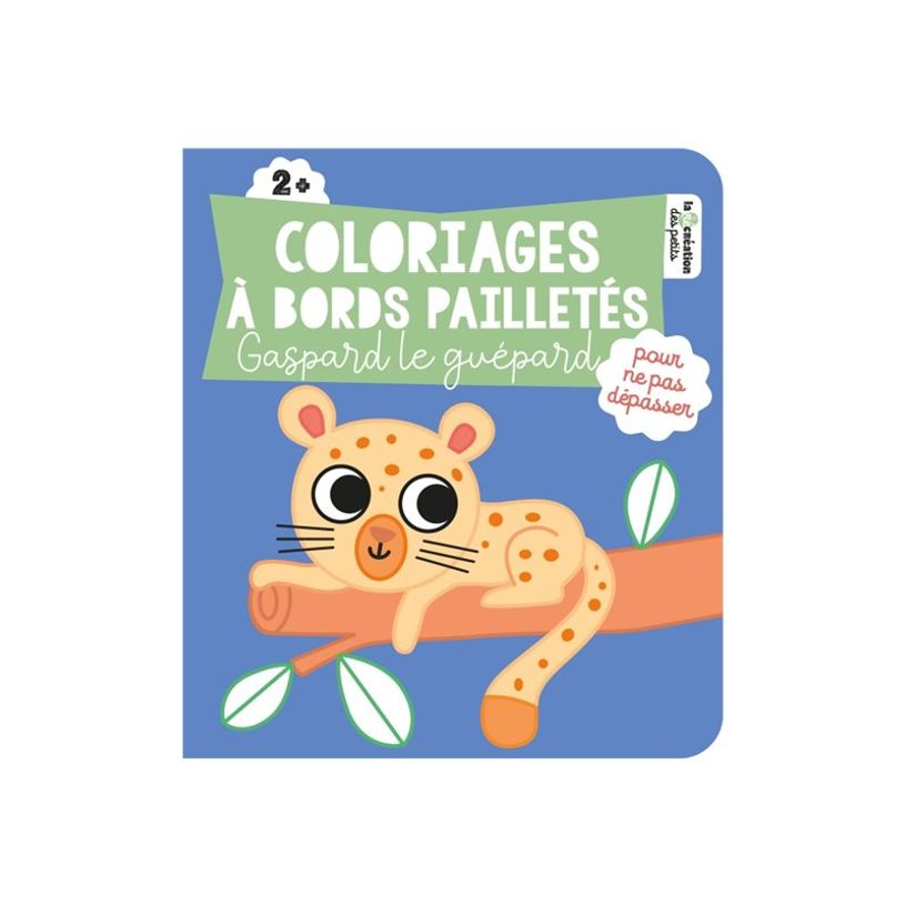 9782017203766-Coloriages à bords pailletés - Gaspard le guépard - par Grandgirard Mélanie - livre à-P_405188618_2-0