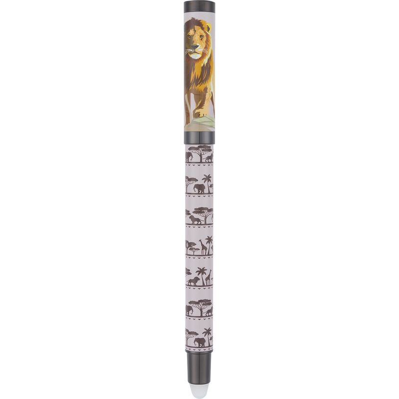 3664447169866-Stylo roller gomme Animaux - 5 decors assortis - Oberthur-P_405188846_2-1