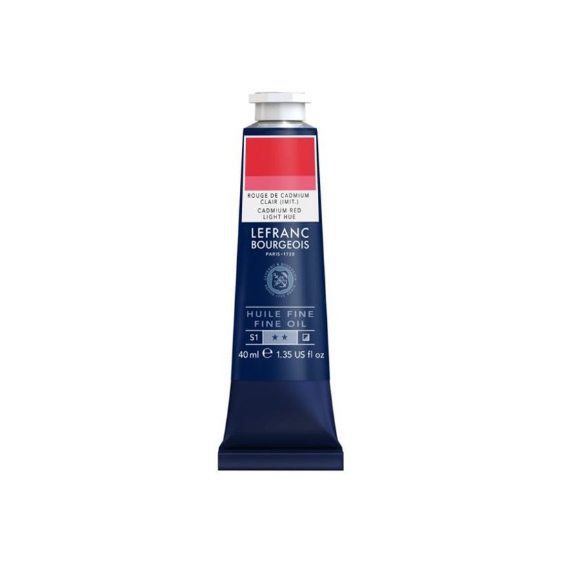 3013643017622-Lefranc Bourgeois - Peinture à l'huile - teinte rouge clair de cadmium - opaque - fine - -P_405216742_2-0