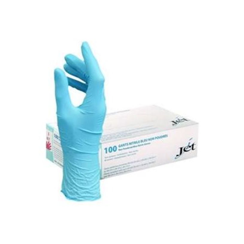 3378927596904-JET - Gants - taille : 9 - caoutchouc nitrile - bleu (pack de 100)-P_405221926_1-0