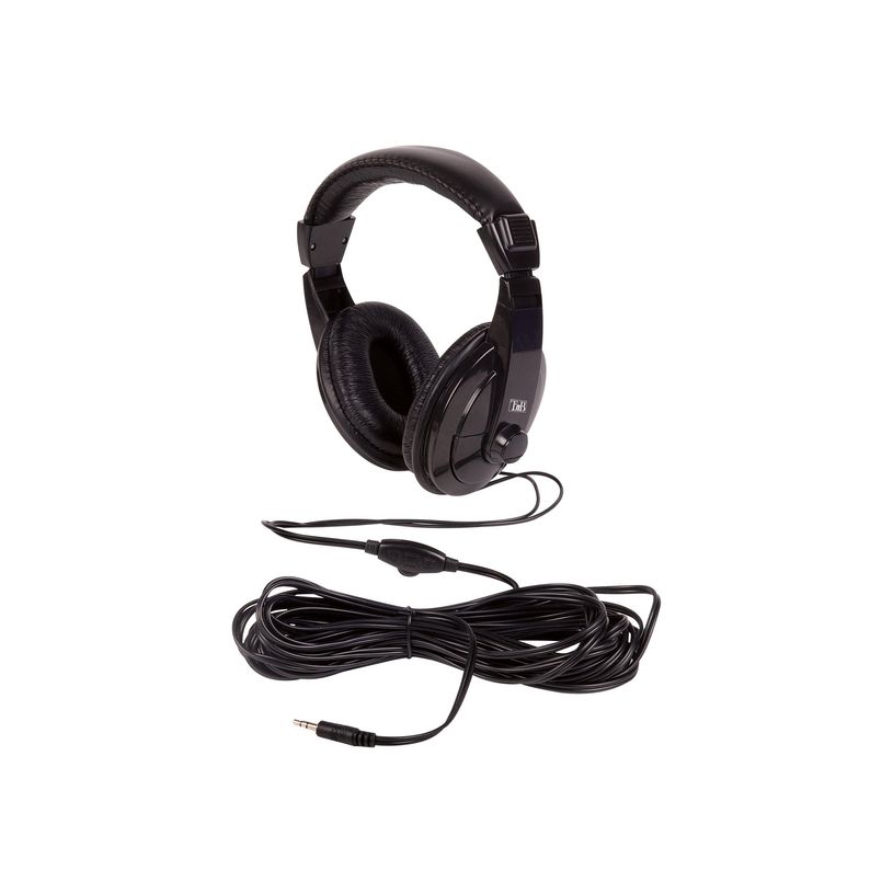 0404052235050-T'nB Wired TV Headphones - Écouteurs filaire - circum-aural - noir-P_405223505_1-0