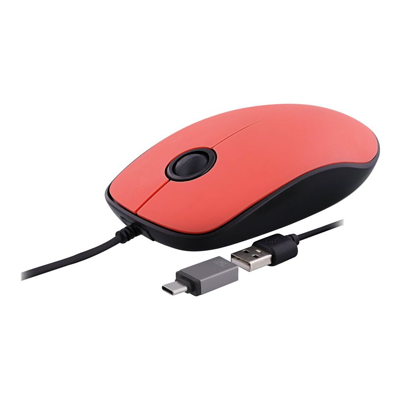 0404052235159-T'nB SUNSET - Souris filaire - 3 boutons - rouge-P_405223515_2-1