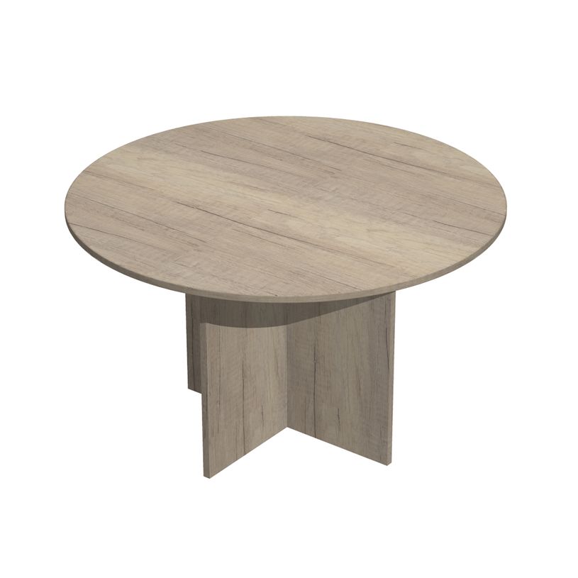 7331920004254-Table de réunion Trend - ronde - diam 120 - imitation chêne canadien-P_405224122_1-0