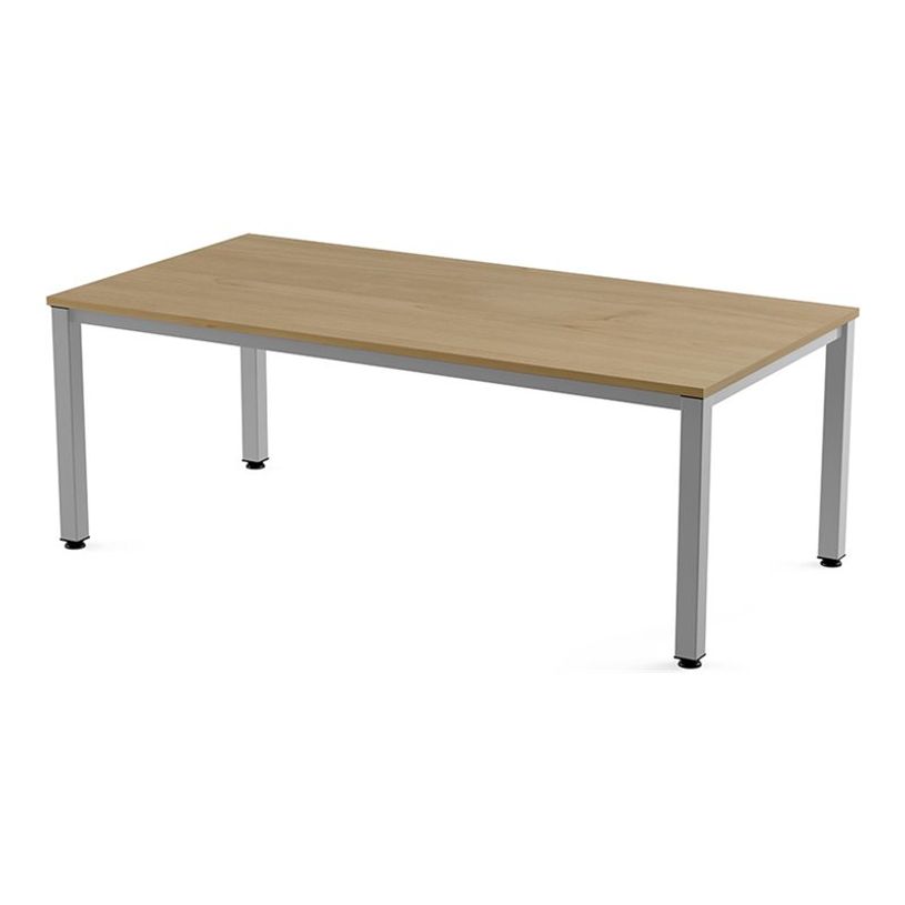 8427951200587-Rocada Executive - Table - rectangulaire - chêne - gris, RAL 9006 base-P_405224577_1-0