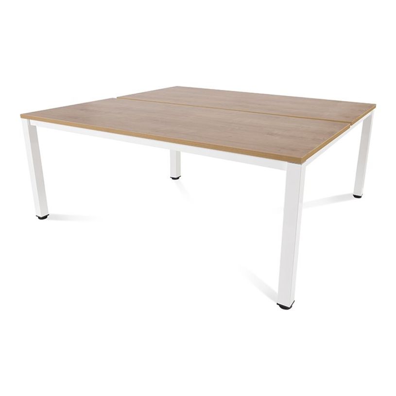 8427951222503-Rocada Executive - Table - rectangulaire - chêne - blanc, RAL 9003 base-P_405224689_1-0