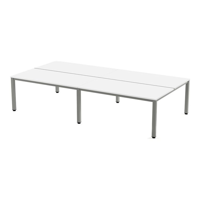 8427951992321-Rocada Executive - Table - rectangulaire - blanc - gris, RAL 9006 base-P_405224702_1-0