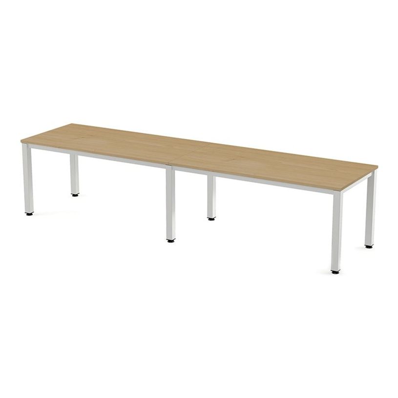 8427951229809-Rocada Executive - Table - rectangulaire - chêne - blanc, RAL 9003 base-P_405224752_1-0