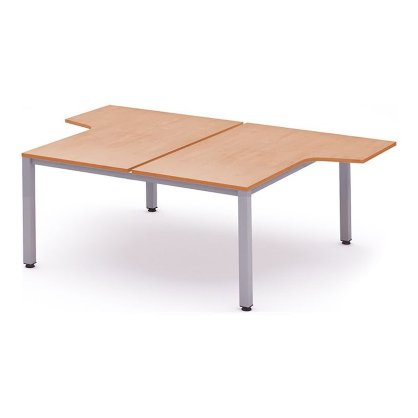 8427951992376-Rocada Executive - Table - en forme de L - hêtre - gris, RAL 9006 base-P_405224829_1-0