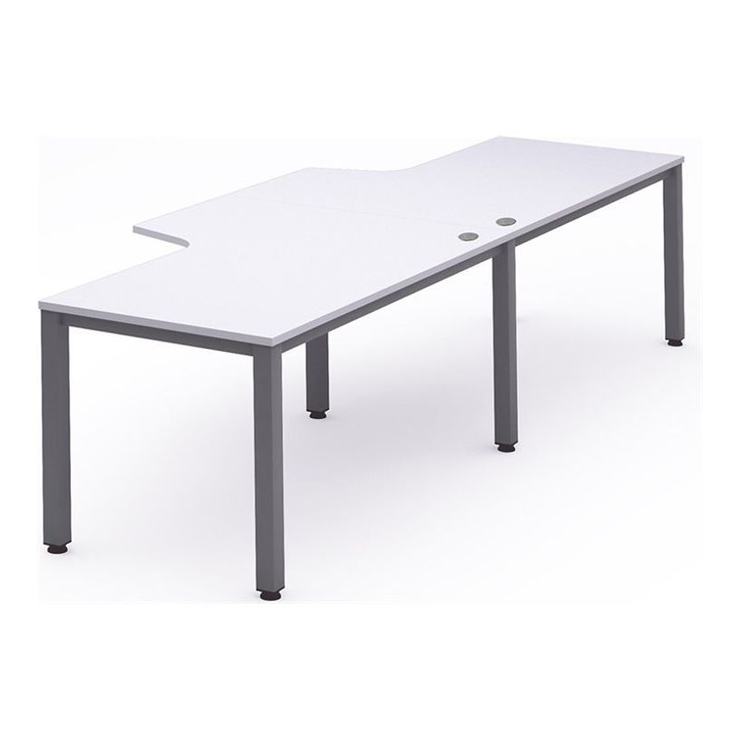 8427951018441-Rocada Executive - bureau double - L360 cm - plateau blanc - pied anthracite-P_405224899_1-0