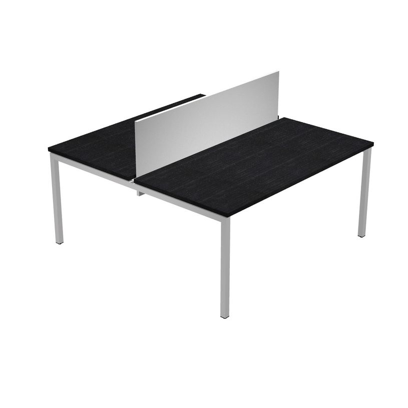 0404052255027-Bureau bench Trend - L180 - avec panneau de séparation - plateau imitation frêne noir-P_405225502_1-0
