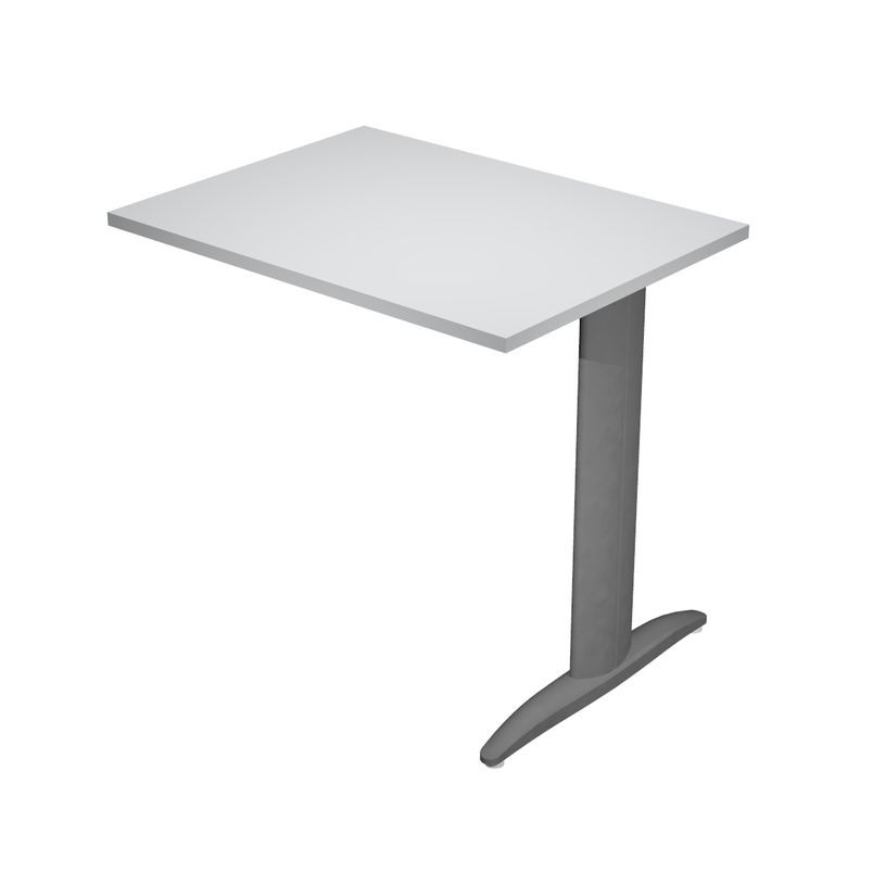 0404052258158-Retour direct pour Bureau Trend pieds métal - L80 - plateau gris - pieds anthracite-P_405225815_1-0