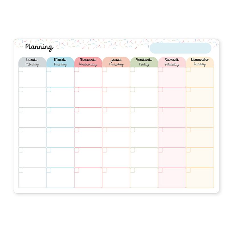 3135251484754-Planning mensuel magnétique - 30 x 40 cmc - Multicolore - Viquel-P_405226468_1-0