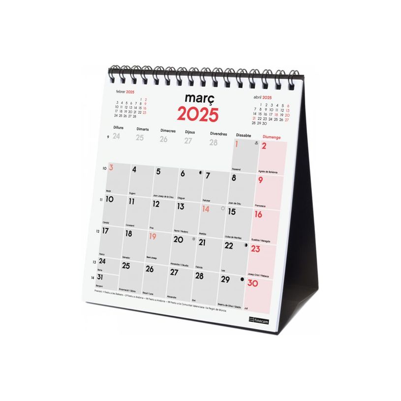 8422952380467-Finocam - Calendrier - de bureau - 2025 - mois à afficher - XS - 140 x 150 mm - daté-P_405226577_4-0