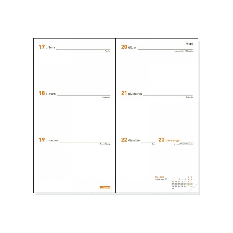 8422952389293-Finocam P499C - Recharge - 2025 - semainier - PL4 - 80 x 150 mm-P_405226630_2-0