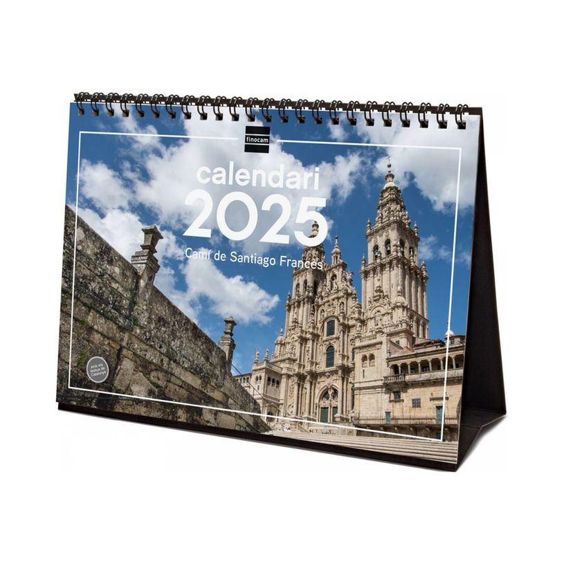 8422952382904-Finocam - Calendrier - de bureau - 2025 - French way of St. James - mois à afficher - S --P_405226654_3-0