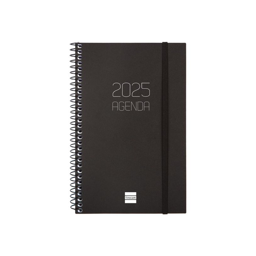 8422952386520-Finocam - Agenda - 2025 - semainier - reliure à spirale - E5 - 117 x 181 mm - noir - poly-P_405226764_5-0