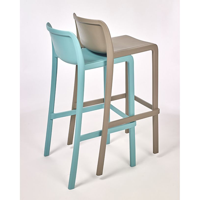 8414376771020-Tabouret haut empilable ATTIC - Ezpeleta professionnel - Taupe-P_405227944_4-3