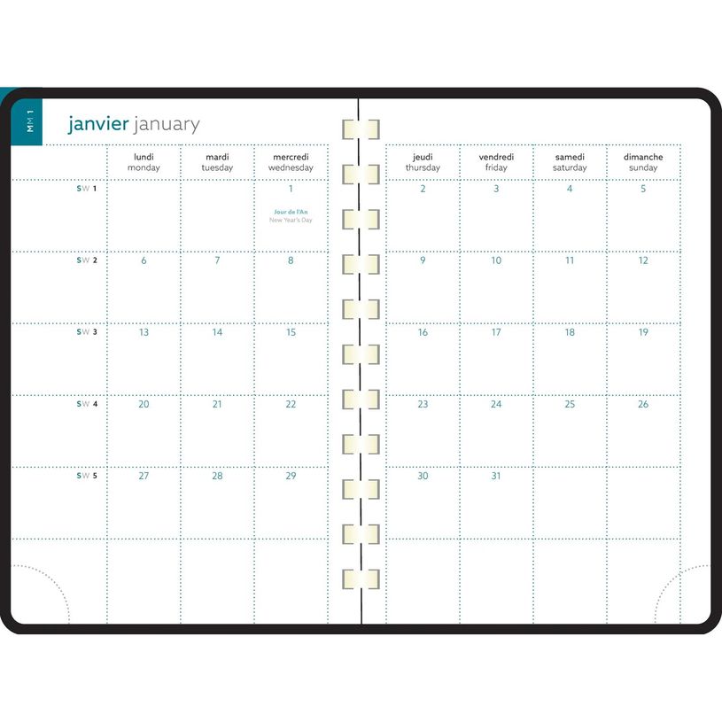 3660942087834-Agenda de poche spiralé 16 mois Joy - 1 semaine sur 2 pages - 10 x 15 cm - citron - Exaco-P_405228051_3-2