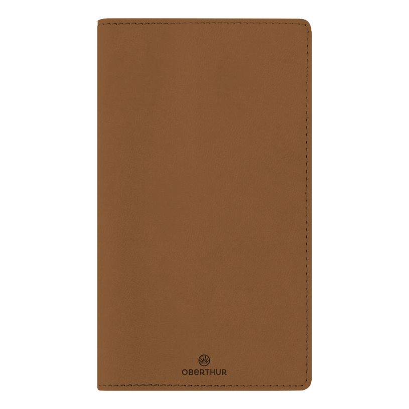 3664447197074-Agenda à spirale Dayton - 1 semaine sur 2 pages - 9,5 x 17,5 cm - camel - Oberthur-P_405228511_1-0