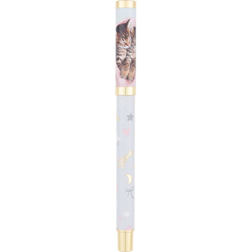 3664447201115-Stylo roller a cartouche chaton - Oberthur-P_405228563_1-0