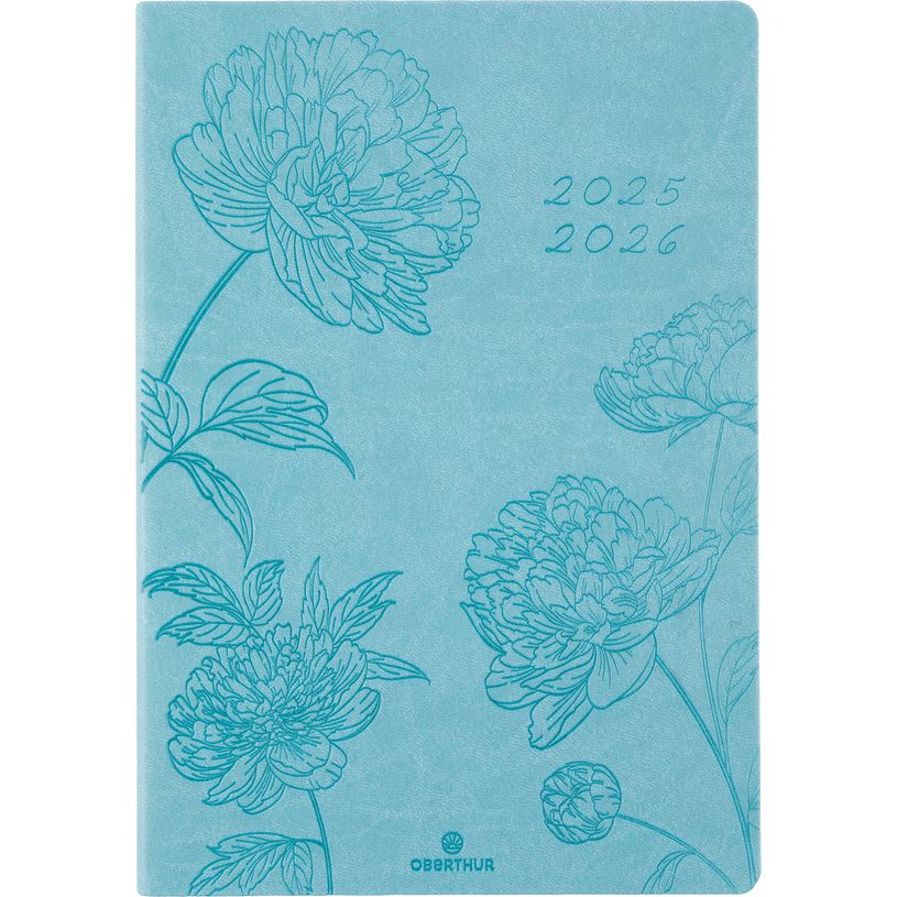 3664447197517-Agenda Summerside - 1 semaine sur 2 pages - 17 x 24,5 cm - vert turquoise - Oberthur-P_405230435_1-0