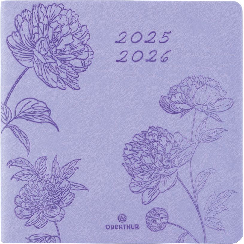 3664447197562-Agenda Summerside - 1 semaine sur 2 pages - 16,5 x 16,5 cm - lilas - Oberthur-P_405230440_1-0