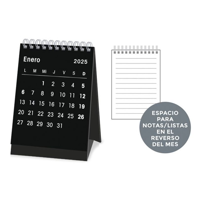 8412885239574-Senfort - Calendrier de bureau - de bureau - 2025 - mois à afficher - mini - 80 x 110 mm -P_405231618_1-0