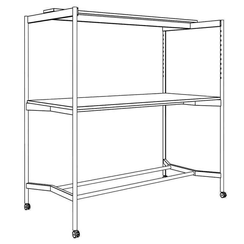 3253310546905-Table Coworking ELKI - L180 - plateau imitation chene clair - pied blanc-P_405232794_2-1