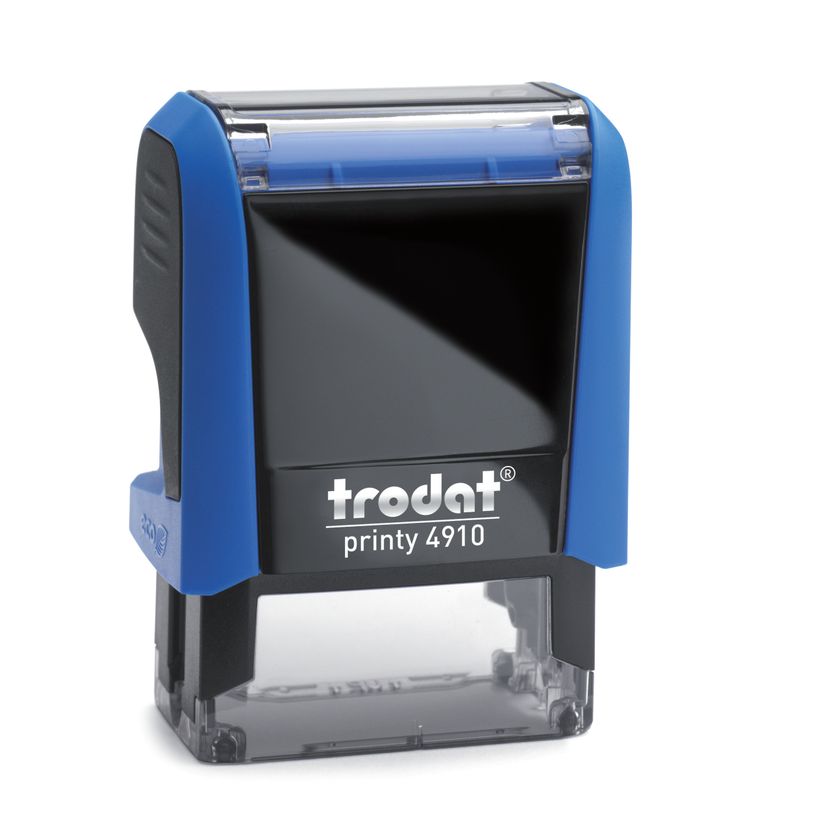 0092399531401-Tampon personnalisé avec 2 lignes - zone d'impression 26 x 9 mm - Trodat Printy 4910 bleu-P_405233081_1-1