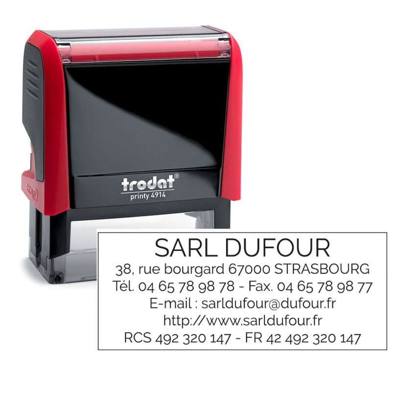 0092399528401-Tampon personnalisé avec 6 lignes de texte - zone d'impression 64 x 26 mm - Trodat Printy-P_405233098_3-0