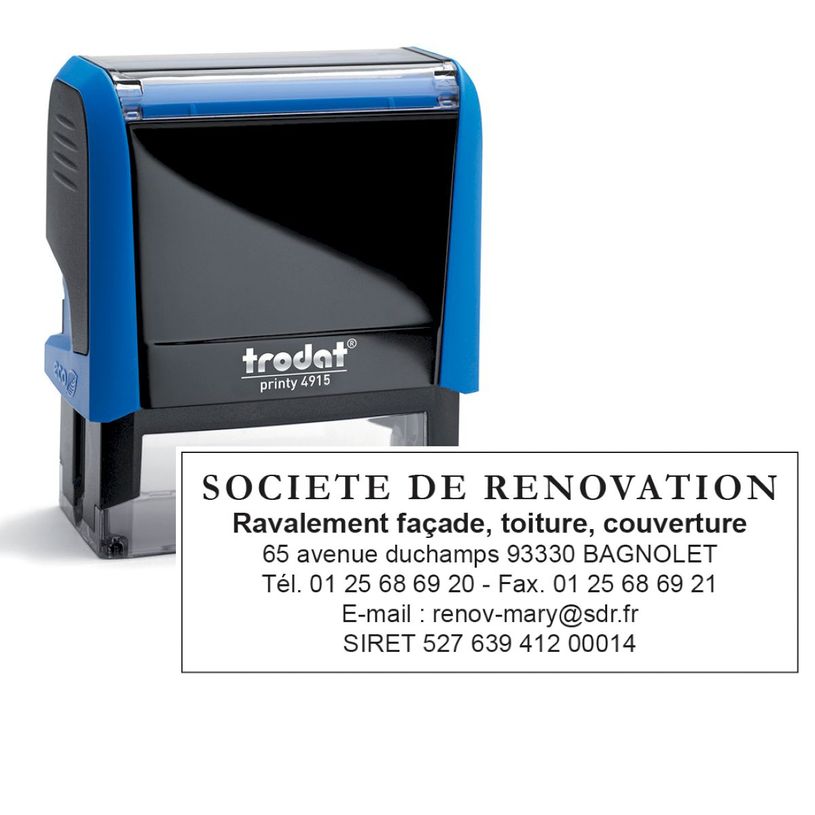 0092399532491-Tampon personnalisé avec 7 lignes de texte - zone d'impression 70 x 25 mm - Trodat Printy-P_405233101_3-0