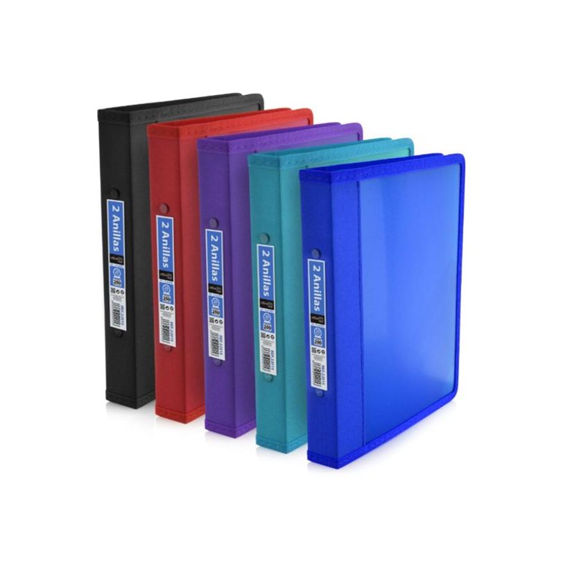 8435258220153-Office Box Supra - Classeur à anneaux - pour A5 (196 x 249 mm) - couleurs assorties-P_405233230_1-0