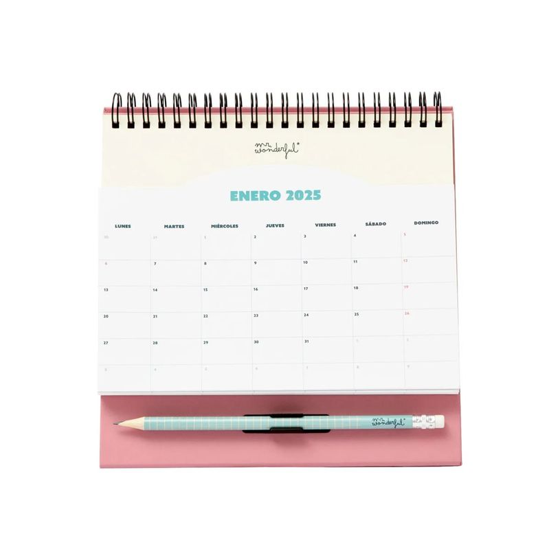 8445641050373-Mr. Wonderful - Calendrier - de bureau - 2025 - mois par page - daté-P_405233502_4-0