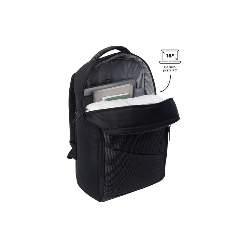 7704758934435-Totto Slant - Sac à dos pour ordinateur portable - grand - 16" - noir-P_405233769_2-3