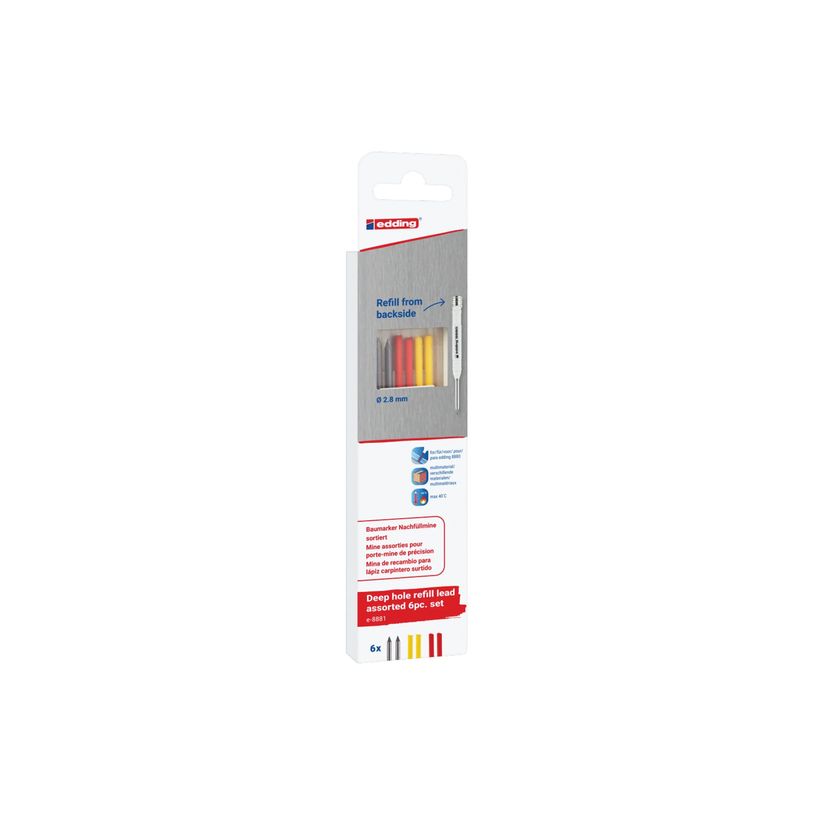 4057305067739-edding - Recharge - rouge, jaune, gris - 3 mm (pack de 6)-P_405239920_6-5