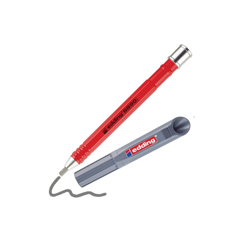 4057305066749-edding 8890 - Crayon de charpentier - HB - gris - rétractable-P_405239921_1-0