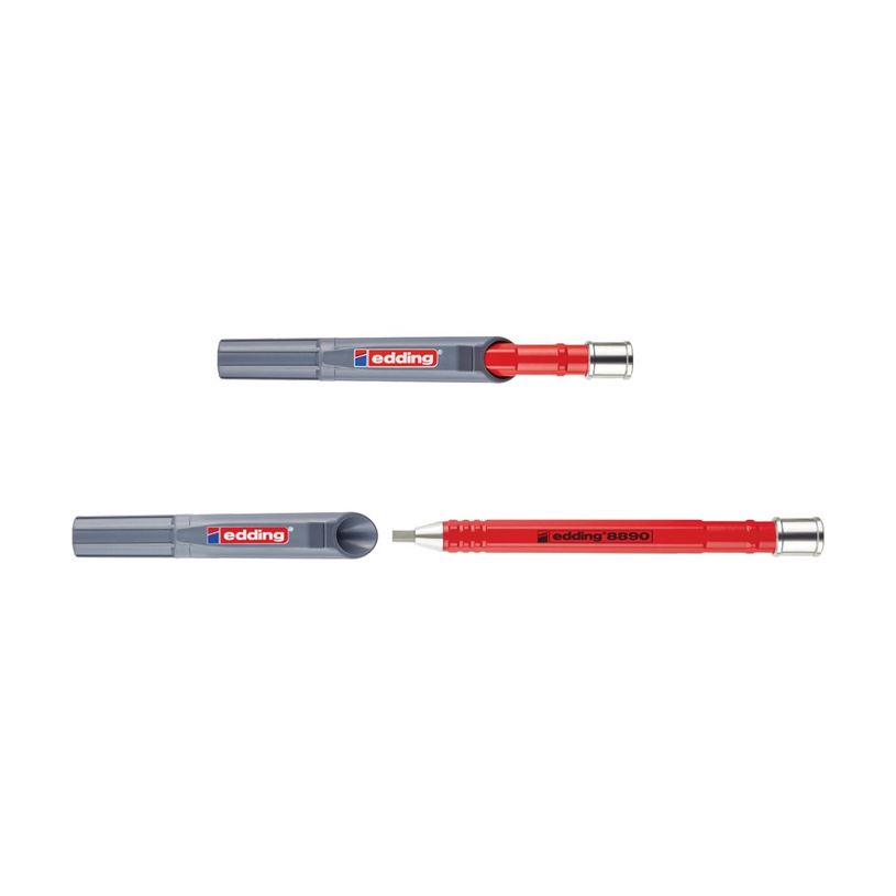4057305066749-edding 8890 - Crayon de charpentier - HB - gris - rétractable-P_405239921_2-1