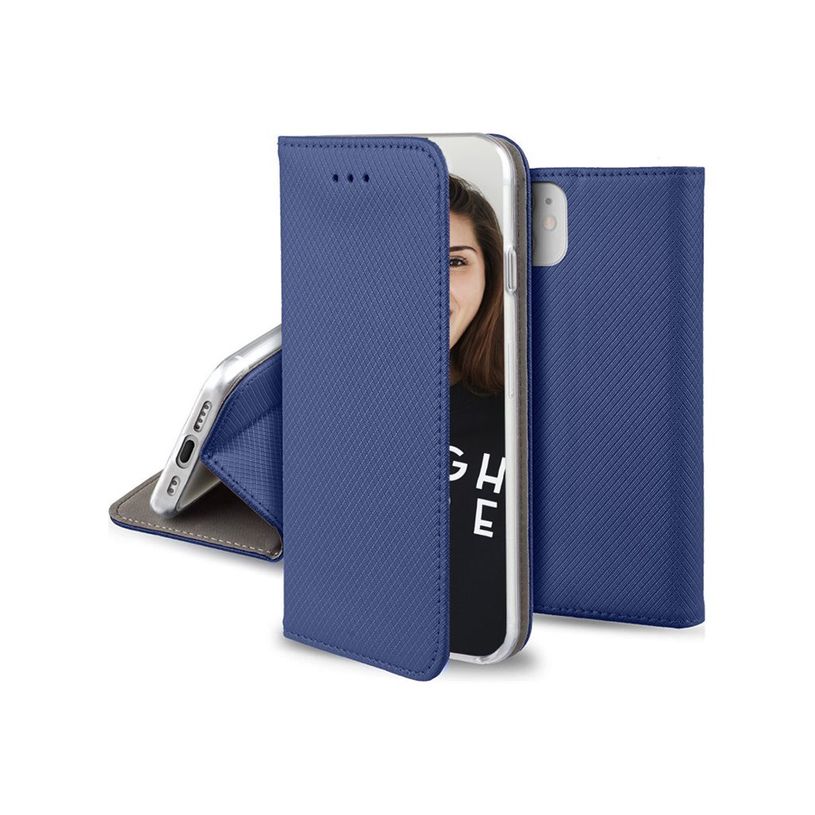 5900495662842-JAYM - Étui à rabat pour téléphone portable - magnétique - cuir artificiel - bleu-P_405240002_3-1