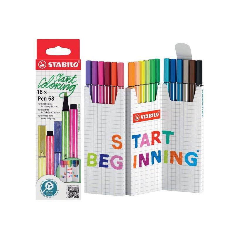4006381616751-STABILO Pen 68 - Etui zig zag de 18 feutres - pointe moyenne-P_405240018_2-0