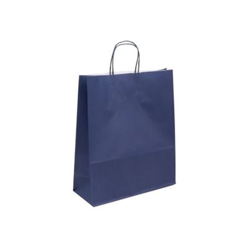3700481686898-50 Sacs cadeau kraft - poignées torsadées - 35 cm x 14 cm x 41 cm - bleu marine-P_405240047_1-0