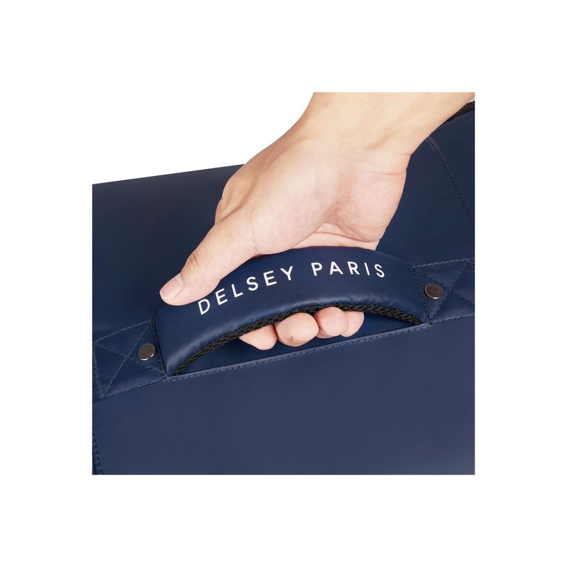 3219110517781-Delsey RASPAIL - Valise verticale S - slim (55 cm) - polyester - bleu-P_405240271_8-5