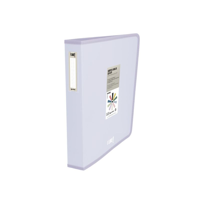 8413623180646-Grafoplas I Like! - Classeur à anneaux - pour A4 Plus, Folio - soft lavender-P_405241818_1-0