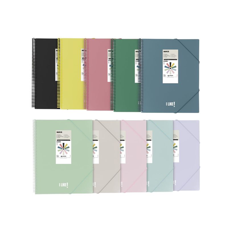 8413623180943-Grafoplas Maxiplás I Like! - Porte vues - 40 compartiments - pour A4 (210 x 297 mm) - jau-P_405241848_1-0