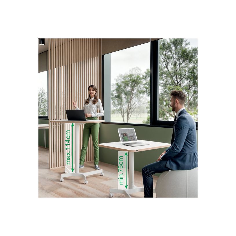 4002432138395-Bureau ERGO - Bureau assis-debout compact - réglable manuel - Blanc-P_405242224_10-6