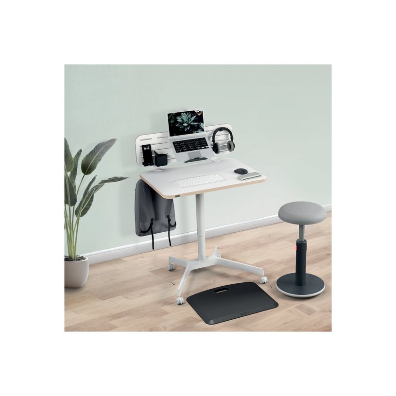 4002432138395-Bureau ERGO - Bureau assis-debout compact - réglable manuel - Blanc-P_405242224_9-5