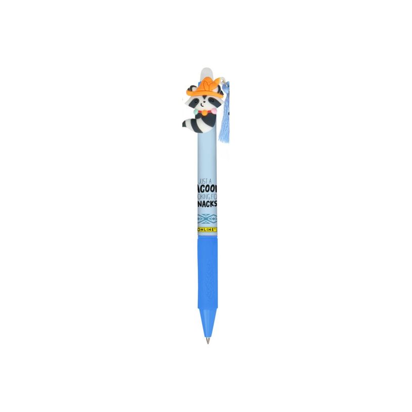 4014421354662-ONLINE magiXX Fun Charm - Roller - charmed racoon - non permanent - bleu - encre gel - 0.7 mm - moy-P_405242356_2-0